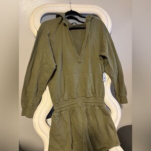 Free People Beach Hooded Romper NWT